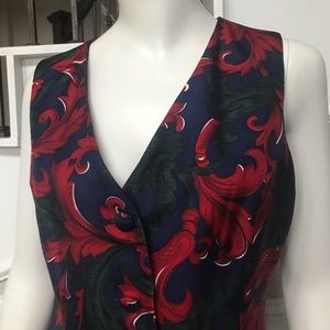 Christian Dior Sz6 Navy Blue Women’s Filagree Vest